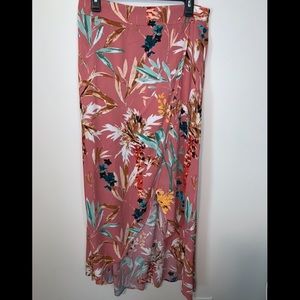 EXPRESS pink with floral skirt